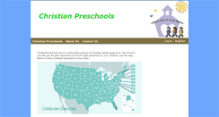 Desktop Screenshot of christianpreschools.org